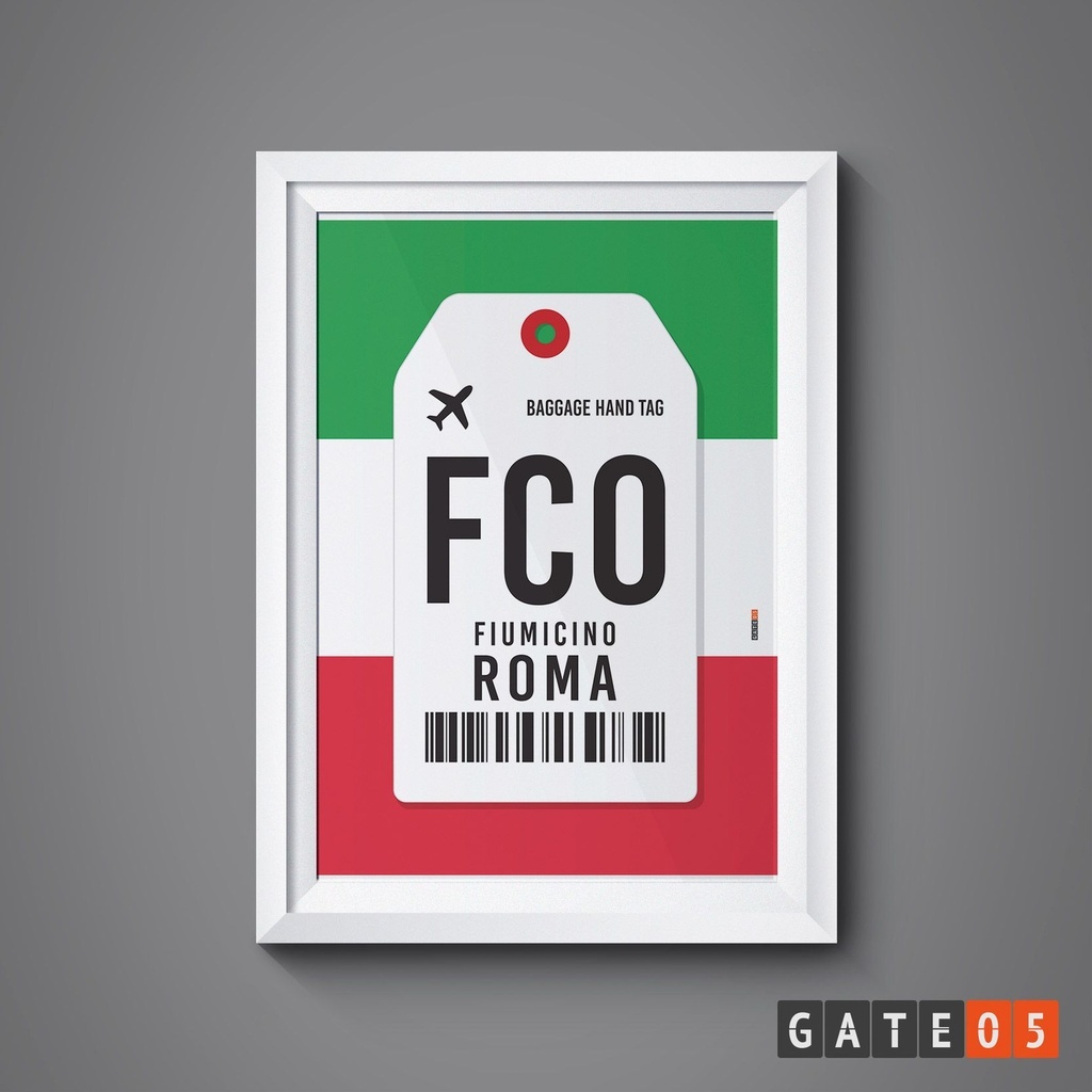 Pôster Aeroporto FCO - Roma, Itália - Fiumicino