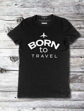 Camisa Unissex Born To Travel