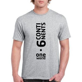 Camisa Unissex Six Continents One World