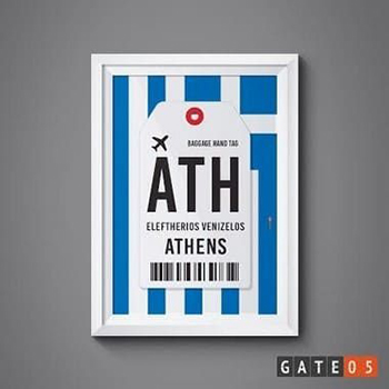 Poster Aeroporto Atenas, Grécia